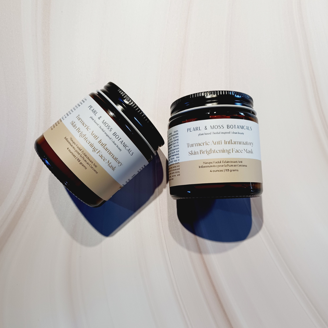 Pearl & Moss Botanicals Inc. - Wholesale Skincare Face Mask - Turmeric Anti-Inflammatory Skin Brightening Face Mask5