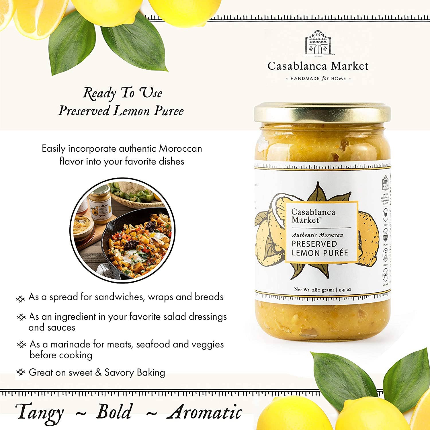 Casablanca Market - Wholesale Preserves - Casablanca Market Moroccan Lemon Puree Spread1