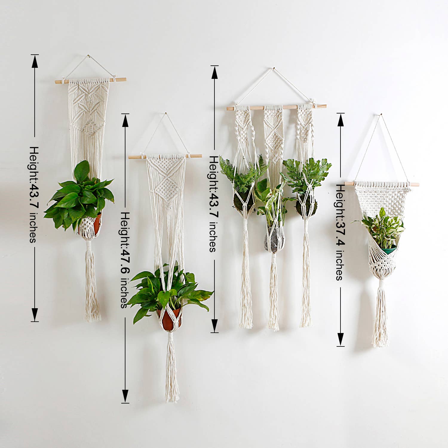 Sparkle Being - Wholesale Hanging Planter - Macrame Cotton Rope Plants Hanging Pots Holder Stand6