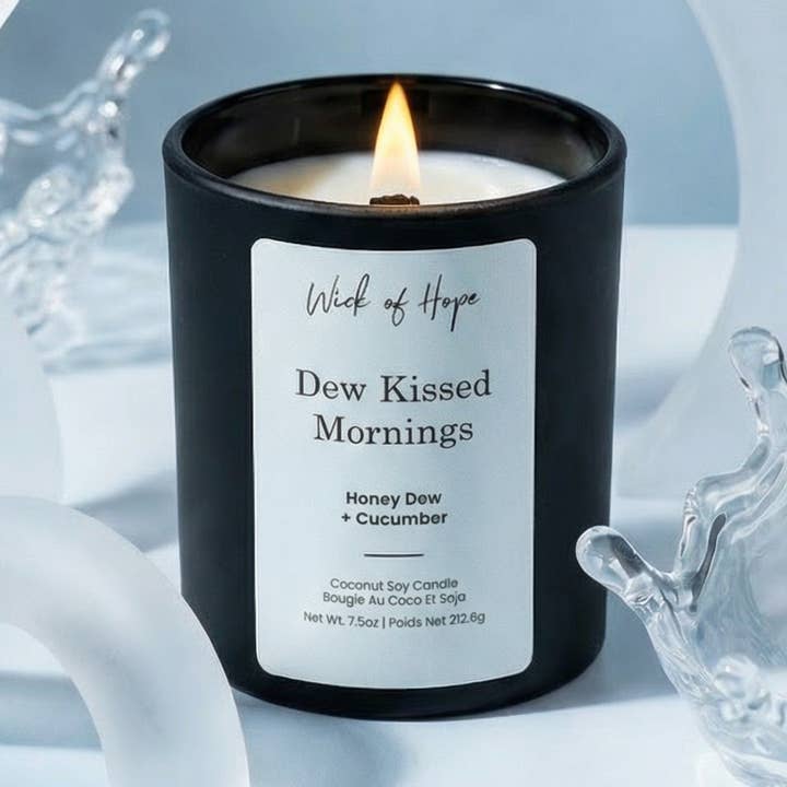 Non-Toxic - Dew Kissed Mornings - Coconut Soy Wax Candle for wholesale by Wick of Hope