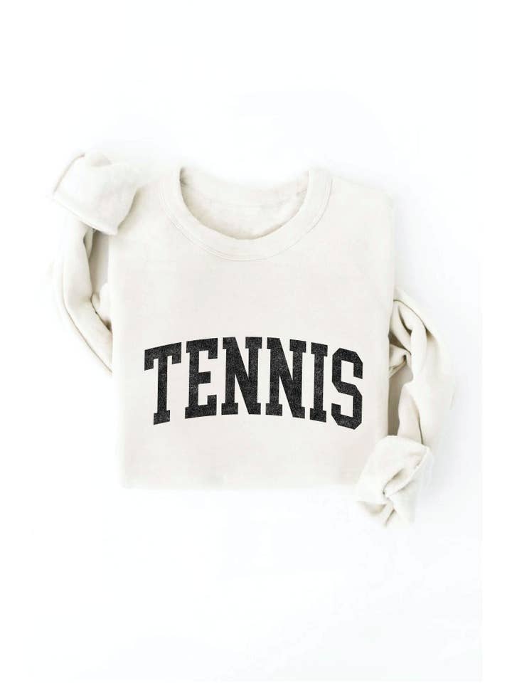 OAT COLLECTIVE - Wholesale Graphic Sweatshirt - Women's - TENNIS Graphic Sweatshirt