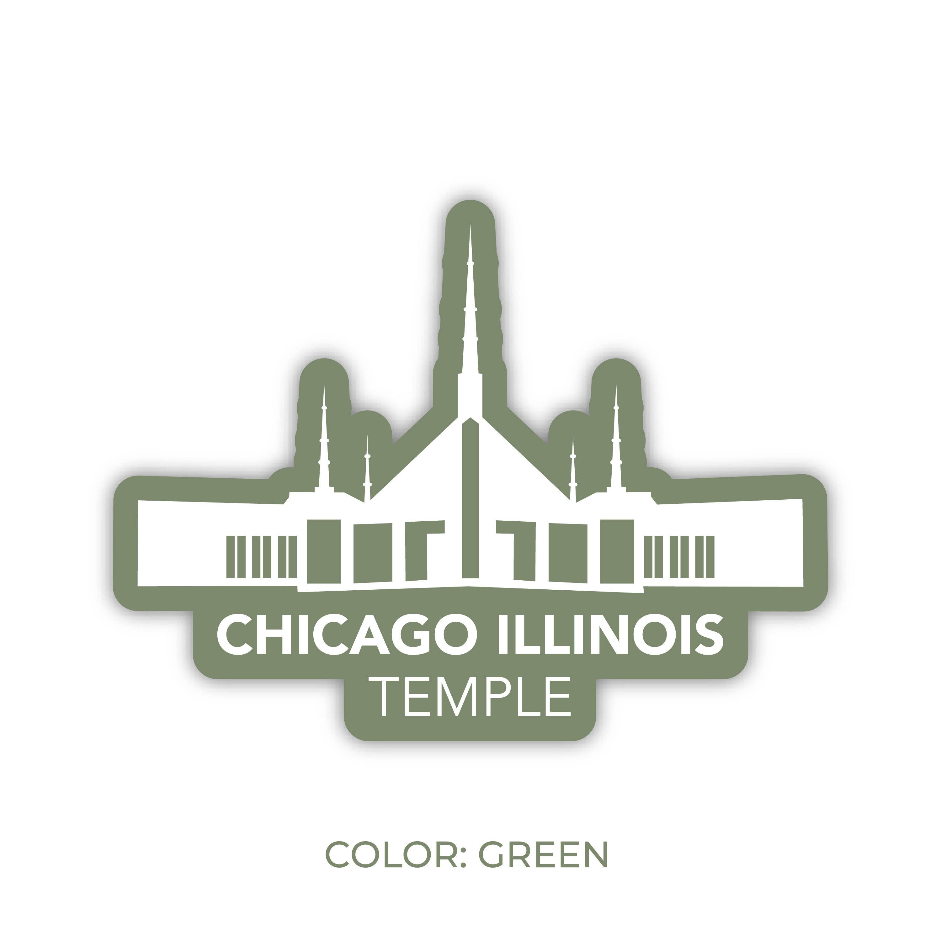 JasmineTreeDesign – Engroshandel Klistermærke – Chicago Illinois Tempelklistermærke, LDS Chicago Illinois-tempel6