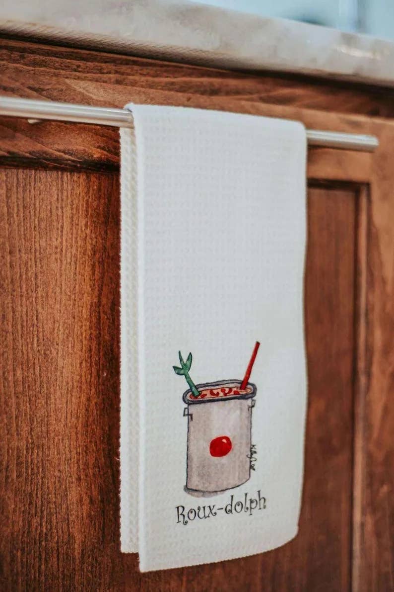 Kelly Airhart Studios - Wholesale Tea Towel - Christmas Tea Towel. Roux-Dolph