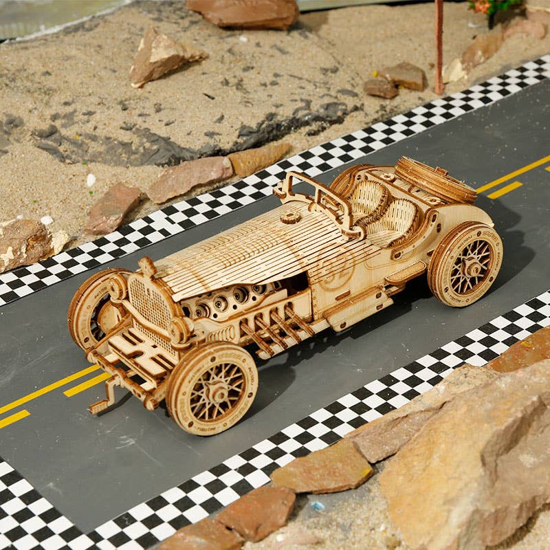 Hands Craft - Wholesale Puzzle - Kids - 3D Laser Cut Wooden Puzzle: Grand Prix Car5