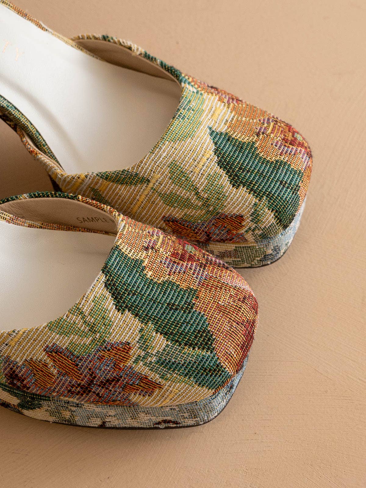 The Oslo | Tapestry Chunky Platform Mary Janes for wholesale on Faire3