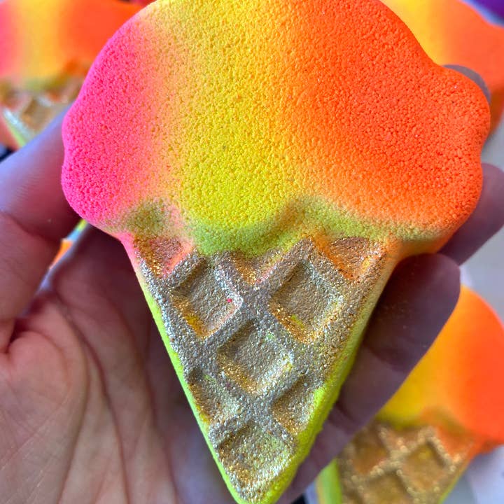 Inspiration Soap Co. - Wholesale Bath Bomb/Fizz - Rainbow Sherbet Bath Bomb | Ice Cream Bath Bombs4