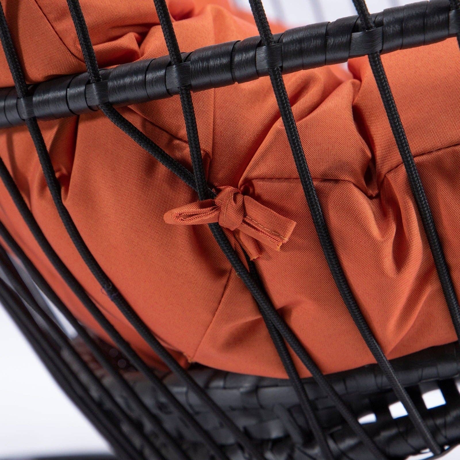 LeisureMod - Wholesale Egg Chair - Wicker 2 Person Double Folding Hanging Egg Swing Chair107