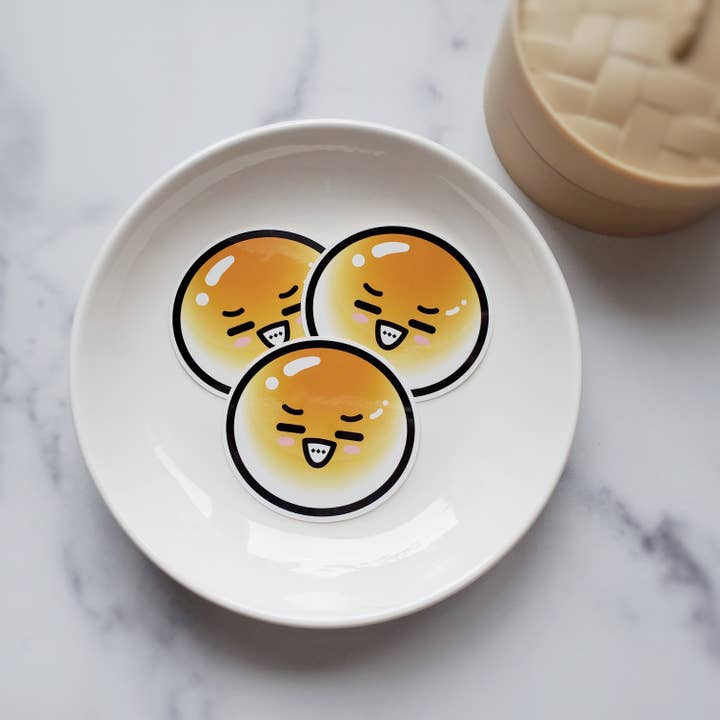 Muijistudio - Wholesale Sticker - Char Siu Bao Vinyl Sticker | Cha siu Chinese food BBQ decal1