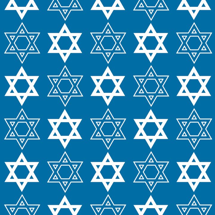 Papel de Embrulho Estrela de David por atacado de Buffalo Design And Printing