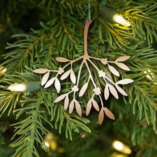 A Blackbird Sang - Wholesale Christmas Decoration - Christmas Decorations - Mistletoe - Three pieces in gold, silver, cream - metal4