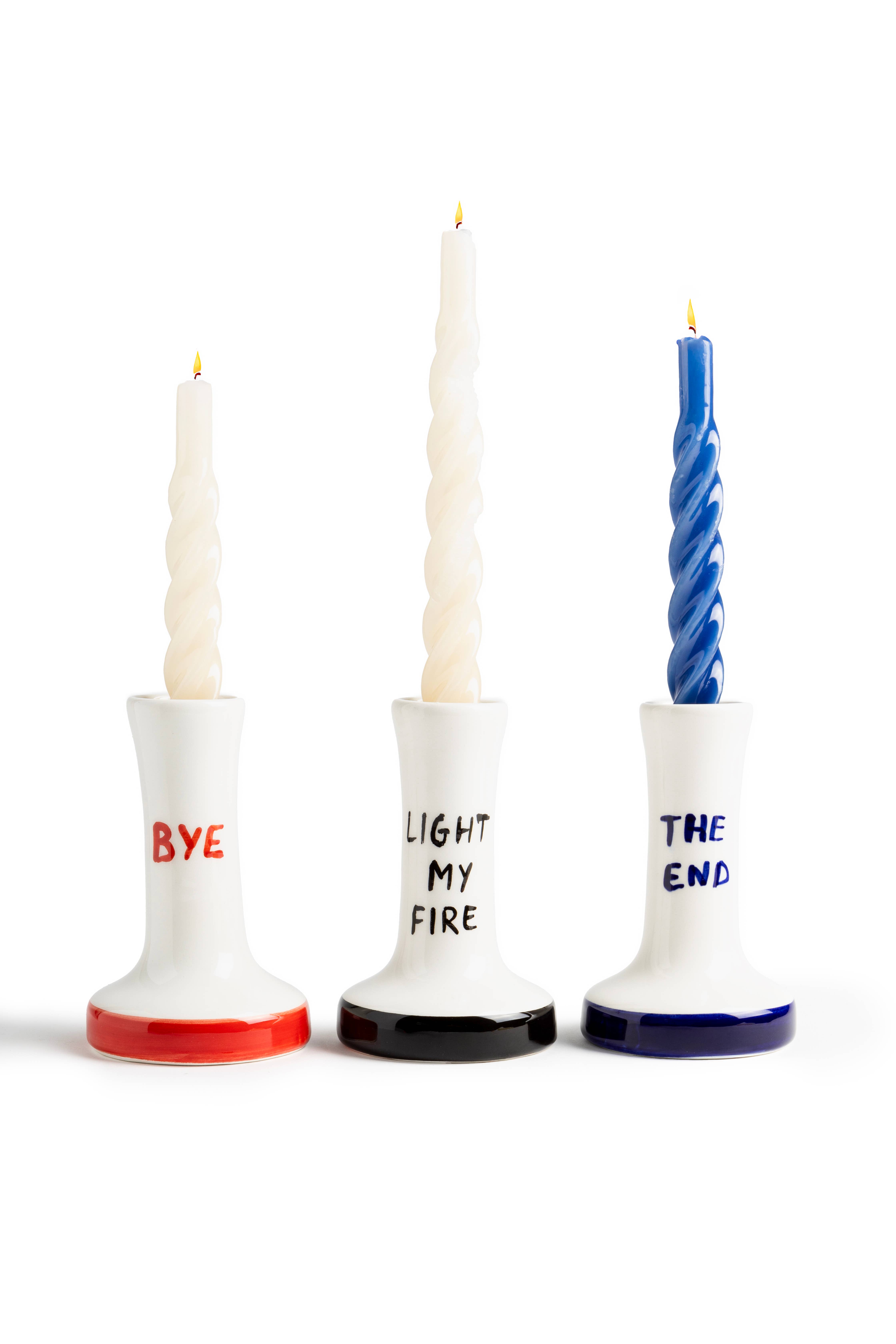 Really Nice Things - Wholesale Candle Holder - Set of 3 Ceramic Candle Holders Light my Fire0