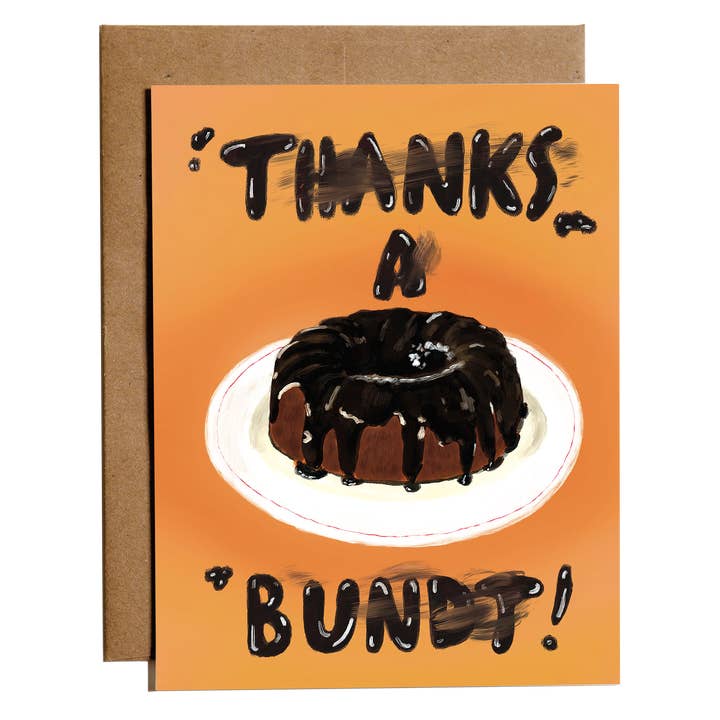 Carte de remerciement | Thanks a Bundt pour la vente par everybuddy