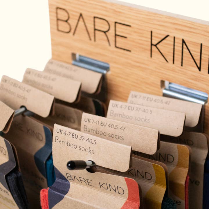 Bare Kind Socks – wholesale Retailer display – Accessories – Mini Counter Display Stand | POS | Point of Sale6