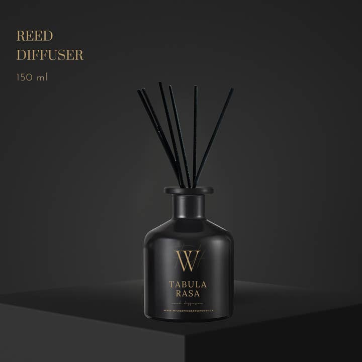 Diffuseur à roseaux masculin et boisé pour la vente par Wick’ed Fragrance House Inc.