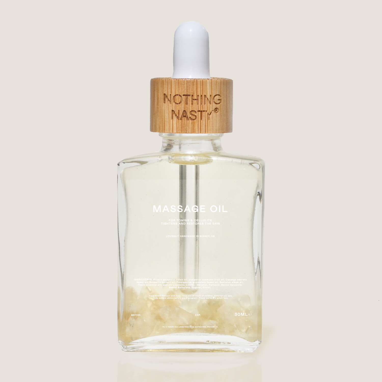 NOTHING NASTY – Óleo de massagem por atacado – ÓLEO DE MASSAGEM TONIFICANTE PARA CELULITE0