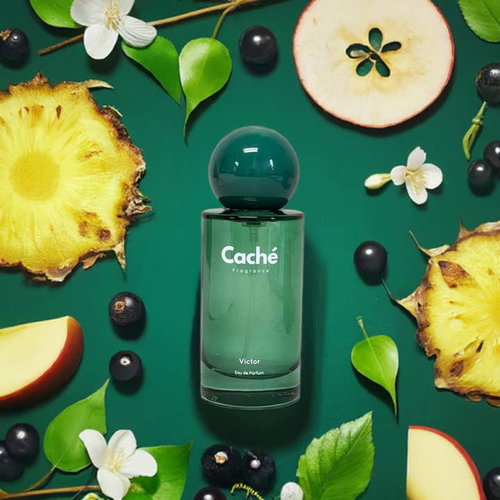 Caché Fragrance - Wholesale Perfume/Eau de Toilette - Victor by Caché – Pineapple, Apple, Birch, Jasmine, Oakmoss, Ambergris, Musk; Eau De Parfum (EDP) 50ml, Masculine5