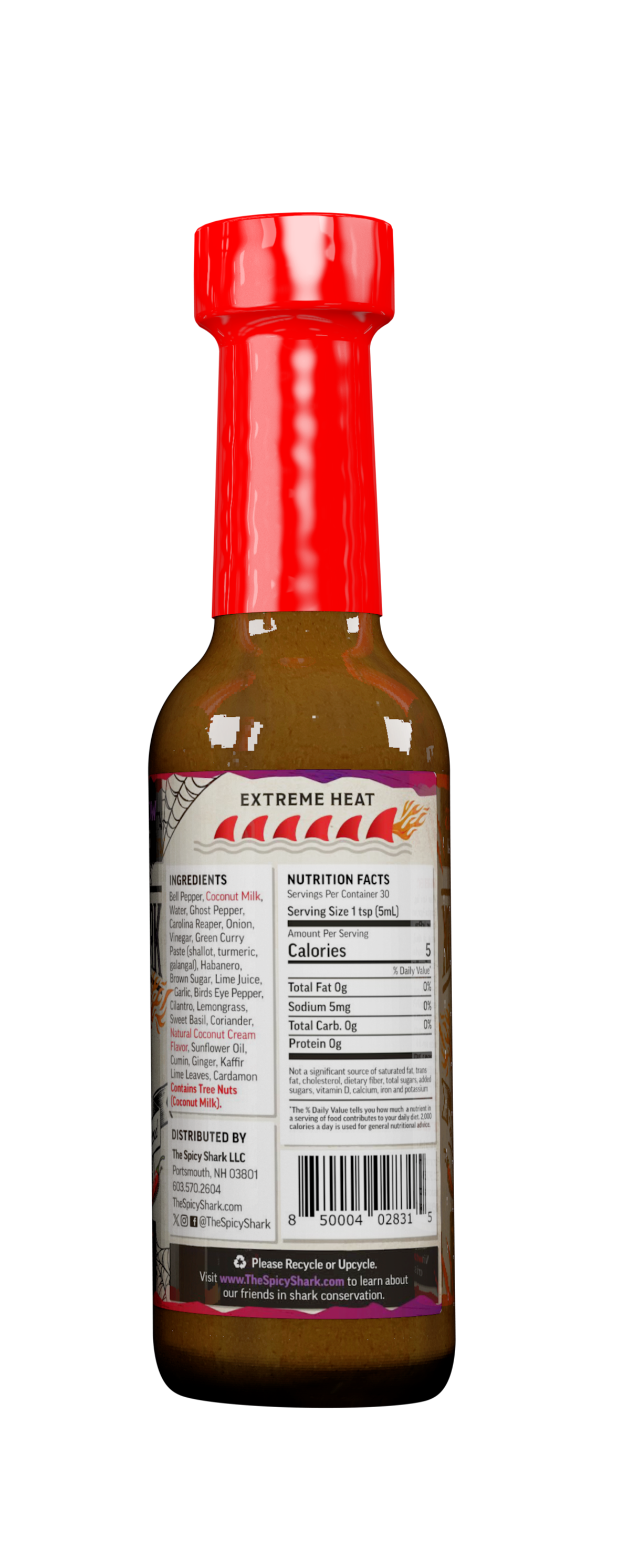 The Spicy Shark - Wholesale Hot Sauce - Blacktip Widow - Extreme Heat 6-Fin Hot Sauce2