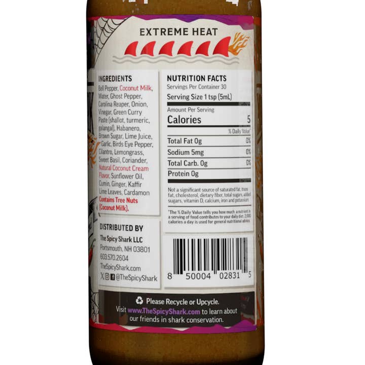 The Spicy Shark - Wholesale Hot Sauce - Blacktip Widow - Extreme Heat 6-Fin Hot Sauce2