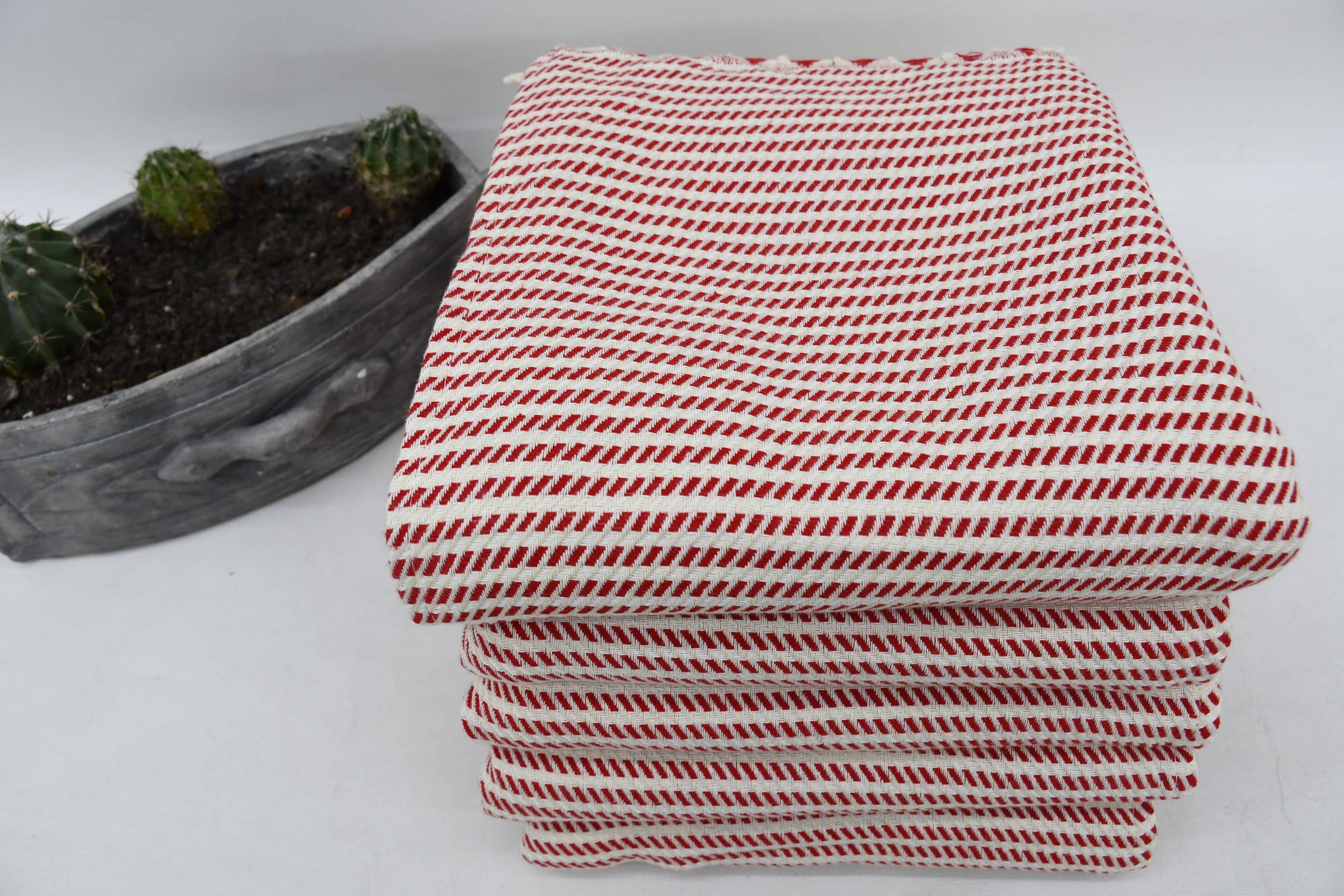 Organic Turkish Towels - Wholesale Tea Towel - Turkish Hand Towel, Elegant Red Dish Towel7