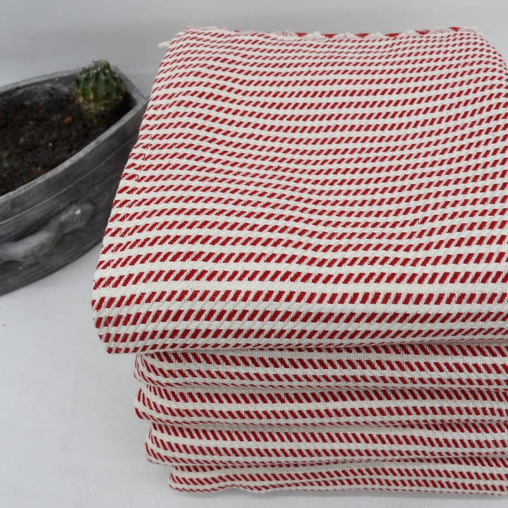 Organic Turkish Towels - Wholesale Tea Towel - Turkish Hand Towel, Elegant Red Dish Towel7