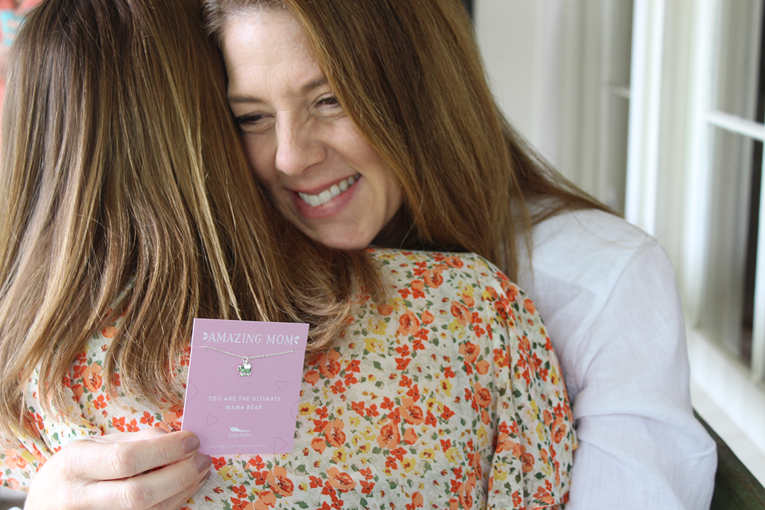 Lucky Feather - Vente Colliers à pendentif - Collier pour maman - Tu es la maman ours ultime - Argent2