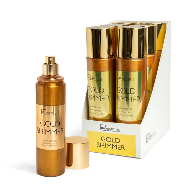 Aquarius Cosmetic SLU - Wholesale Body Glitter/Shimmer - IDC INSTITUTE GOLD SHIMMER MIST 150ml