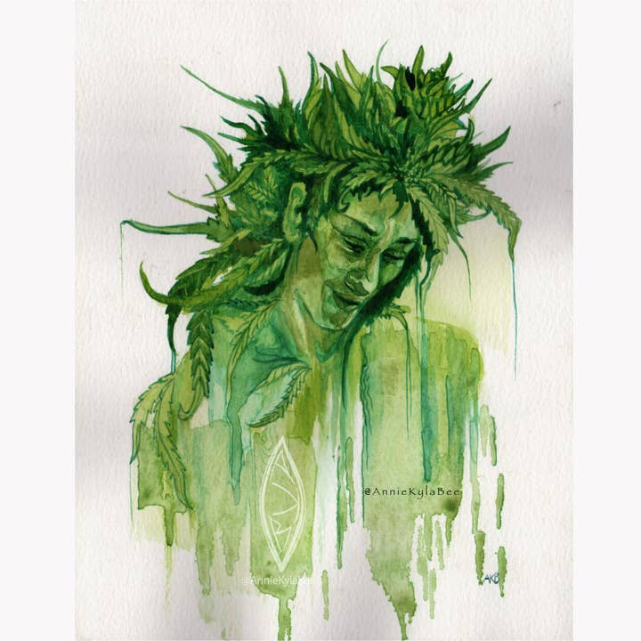 Tirage d'art « Lady Bud » pour la vente par Annie Kyla Bennett Art