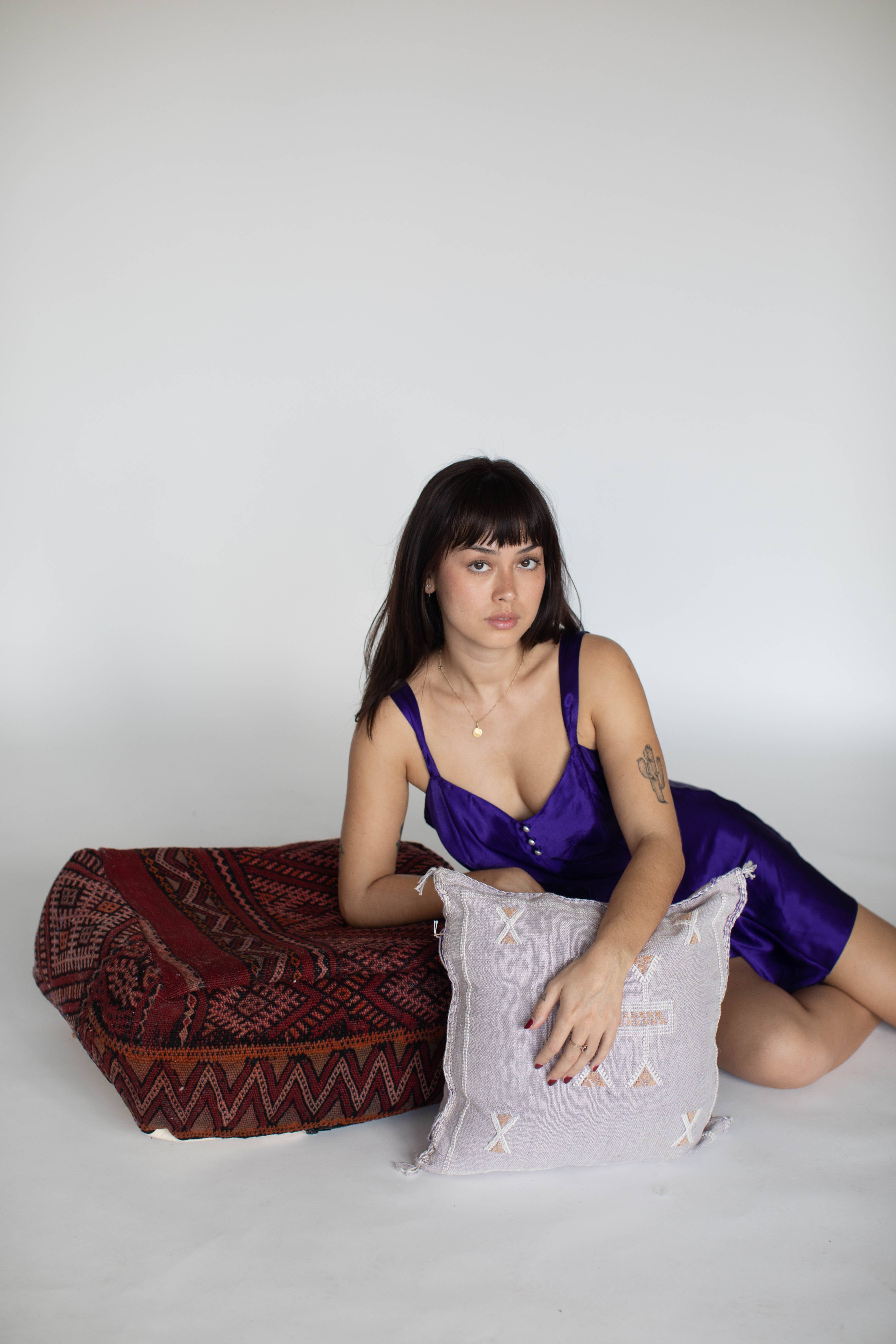 Voyage - Venta al por mayor Puf - Puf otomano marroquí cuadriculado hecho a mano31