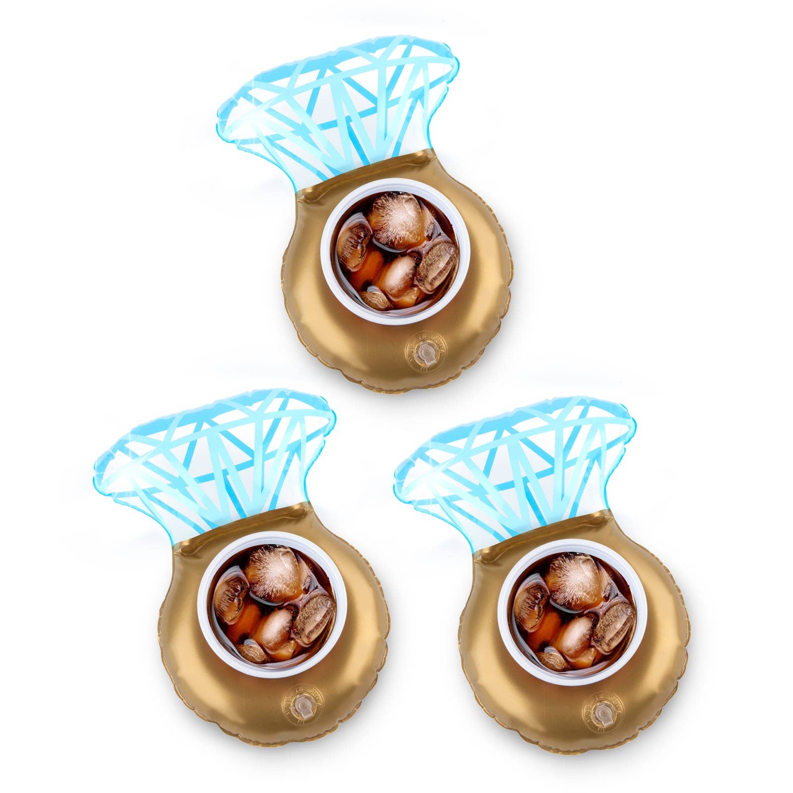 BigMouth Inc - Wholesale Inflatables - Bling Ring Beverage Boats (3-Pack)0