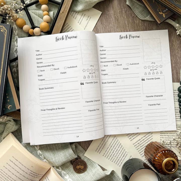 Galloree Designs LLC - Wholesale Journal/Diary - Reading Journal, Book Journal, Review Journal, Book Tracker