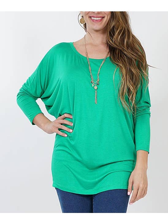 42POPS - Wholesale Tunic - Women's - ...SI-6187 Plus Size Dolman Tunic