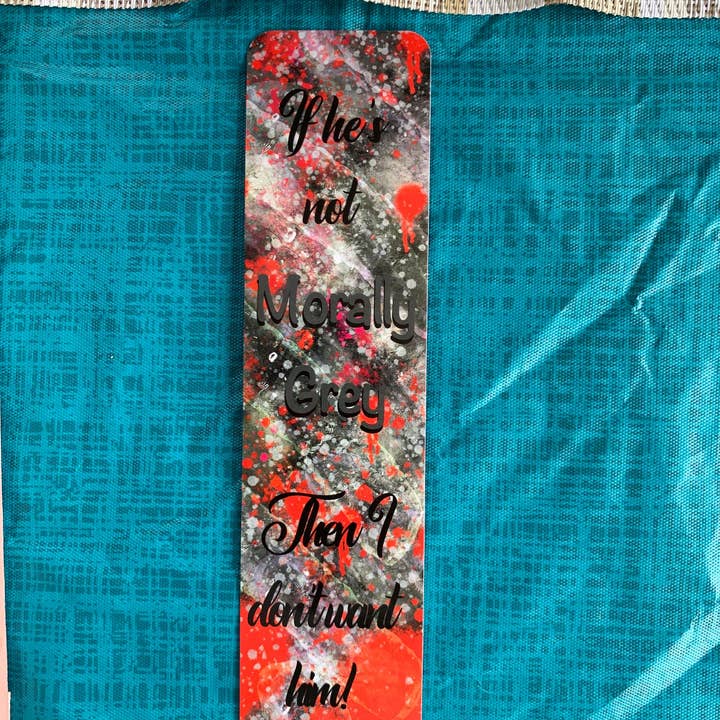 Messterpieces - Wholesale Bookmark - CLEARANCE 8x2 in Morally Grey Bookmark2