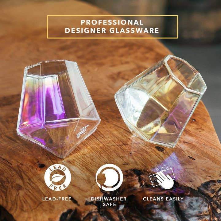 Dragon Glassware - Wholesale Cocktail/Liquor Glass - Diamond Whiskey Glasses - The Aura Collection3
