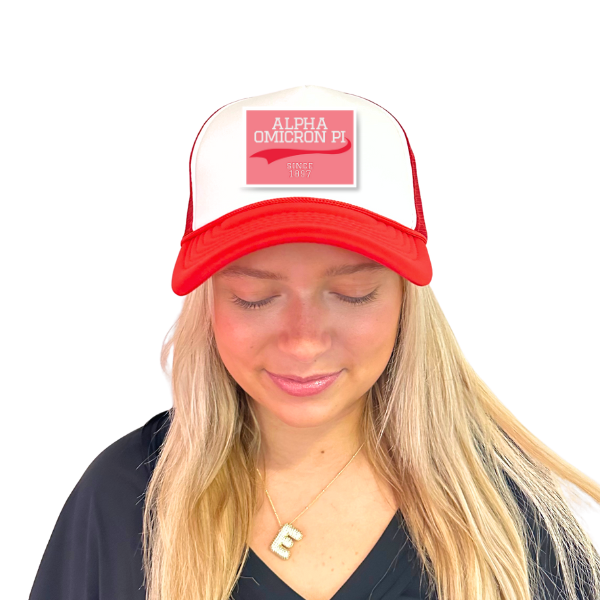 Sarahndipity Shop - Wholesale Trucker Hat - Women's - Sorority Trucker Hat w/ Patch - Collegiate Design2