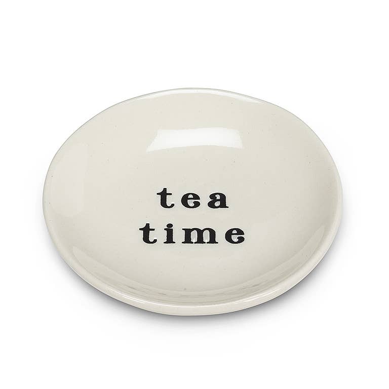 Abbott - Venta al por mayor Bandejas/platos/boles decorativos - Plato pequeño Tea Time, 3.5 pulgadas de profundidad1