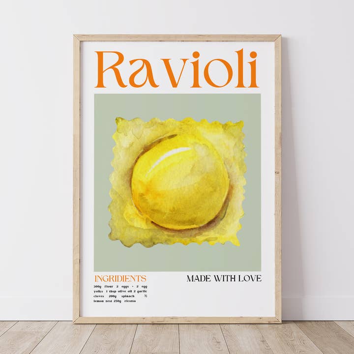 Ravioli Pasta for wholesale by Chalk & Ivy Prints