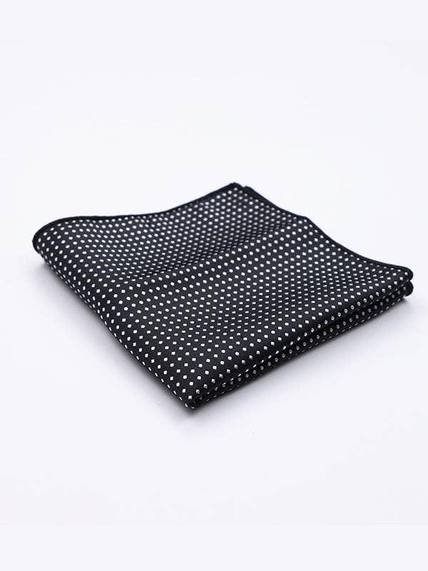 Svart Kostymnäsduk nr 2 med Prickar i Polyester "Louis" för wholesale av Unipap's