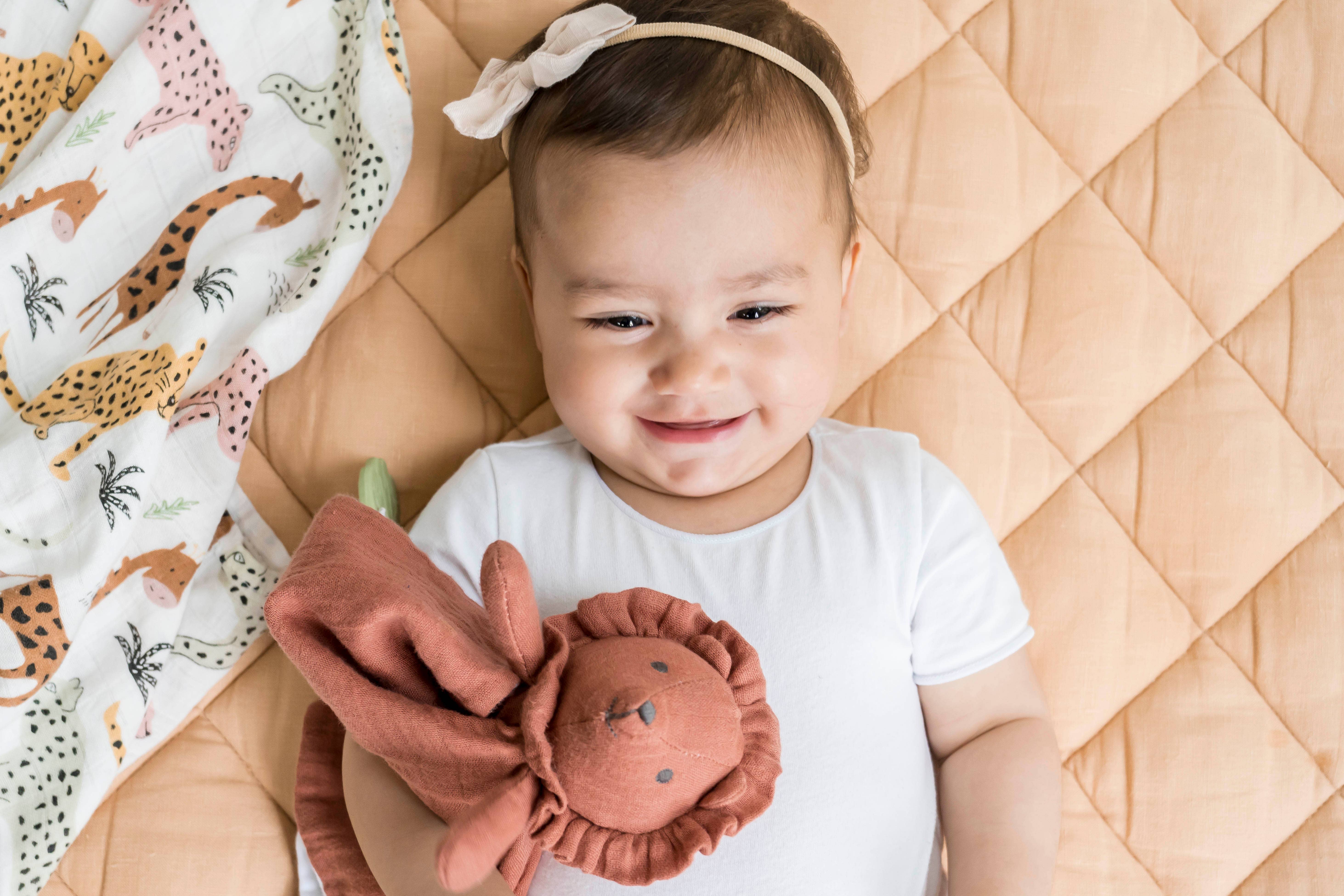 Tikiri Toys LLC - Wholesale Teether (Not Clip-On) - Baby - Lion Comforter with Natural Rubber Teether3