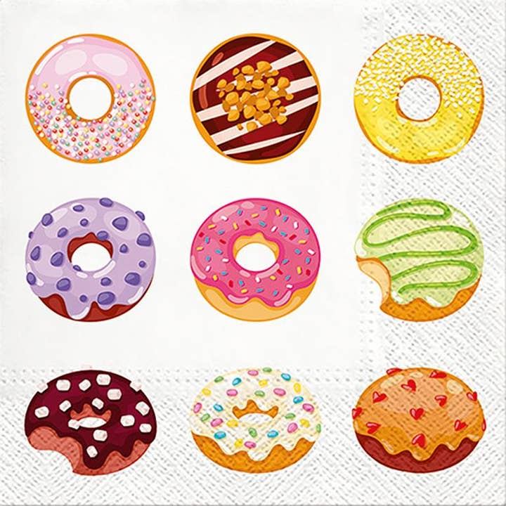Abbott - Wholesale Disposable Napkin - Large Tasty Donuts Napkins-20 Pack