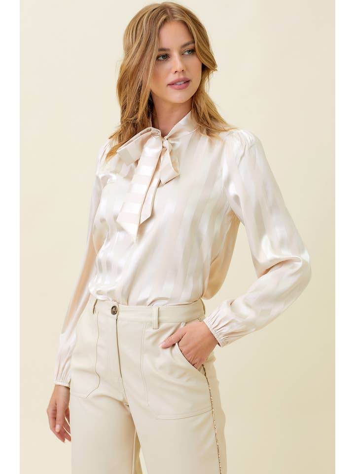 Mystree - Wholesale Blouse - Women's - 60325 Flowy Striped Blouse24