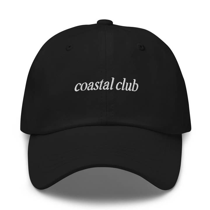 coastal club Embroidered Dad Hat | White Thread for wholesale by CRE PYT