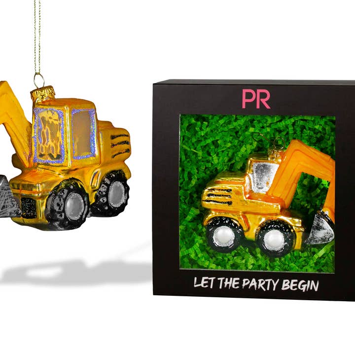 Party Rock - Bobcat Glass Ornament for wholesale by Party Rock Ornaments