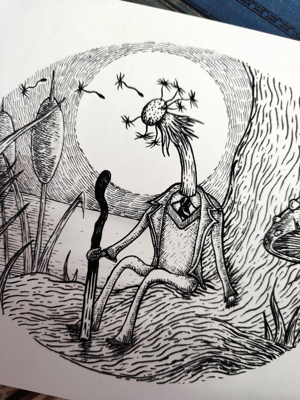 Jon Turner Illustration – wholesale Art print – Melancholy Mandelion art print3