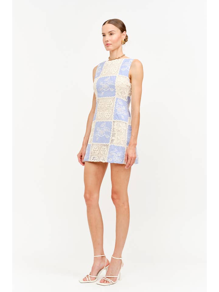 Louisa Blue Dress for wholesale on Faire2