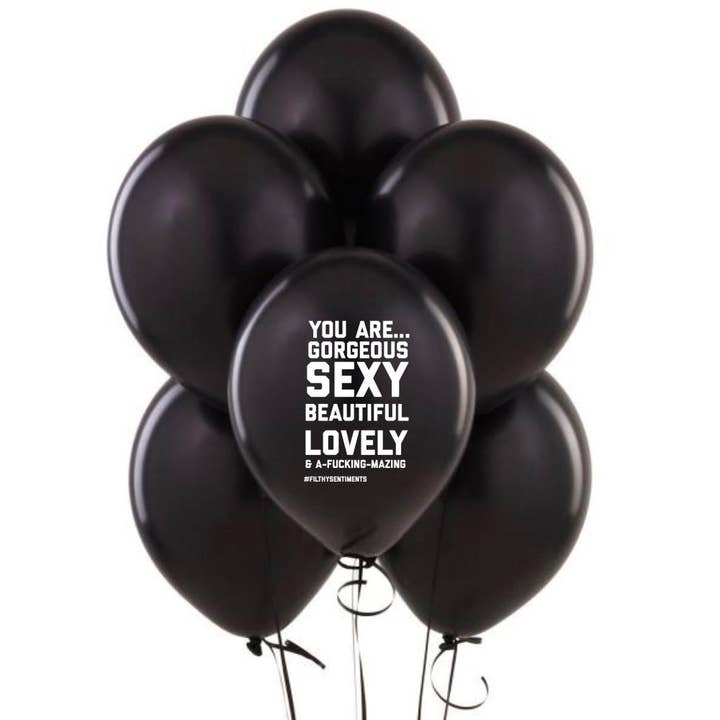 Ballons You Are Gorgeous (Paquet de 5) pour la vente par Filthy Sentiments