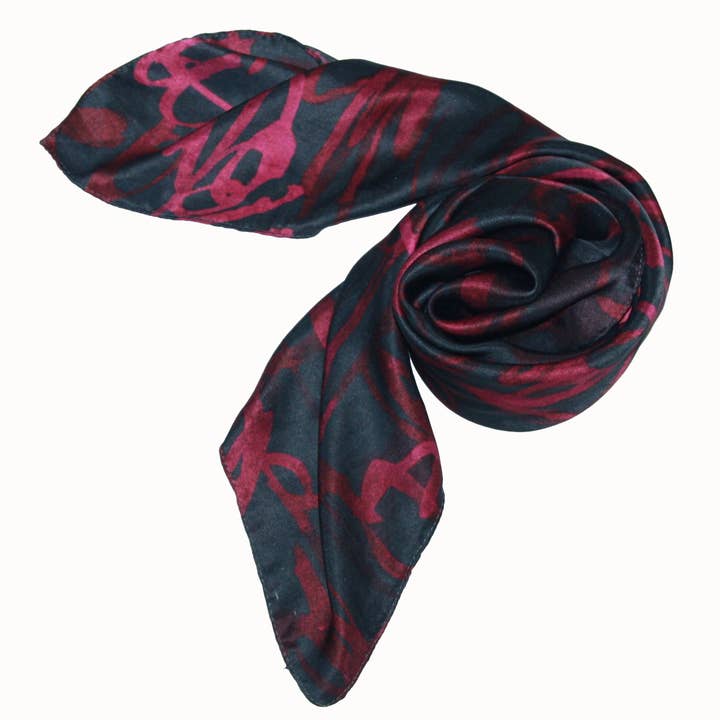 Regn röd siden Satin fyrkantig för wholesale av 23 Roses Designs