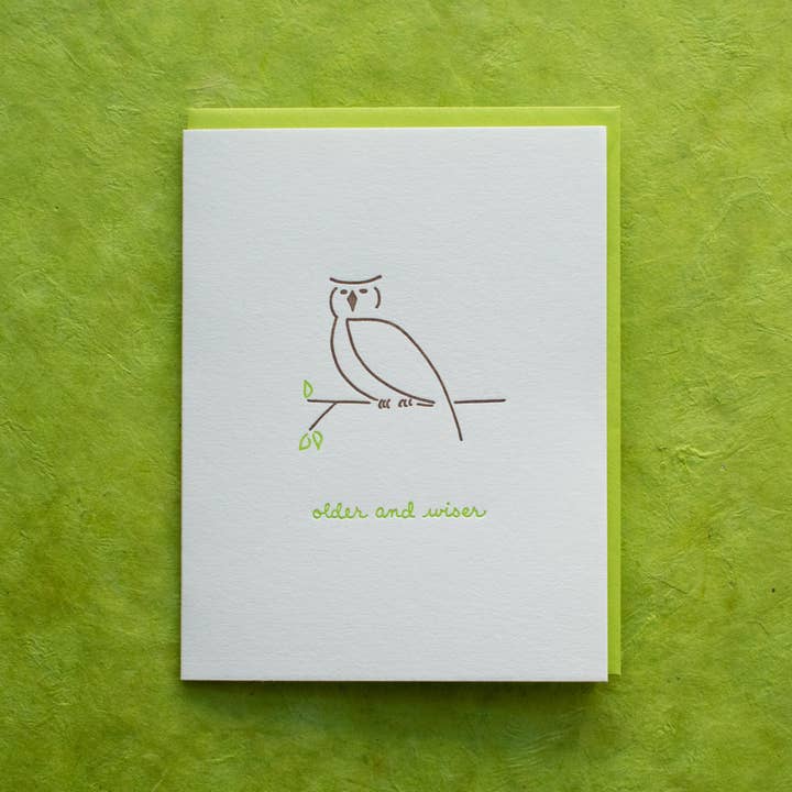 Albertine Press – Großhandel Geburtstagskarten – Ältere And-Wiser-Grußkarte1