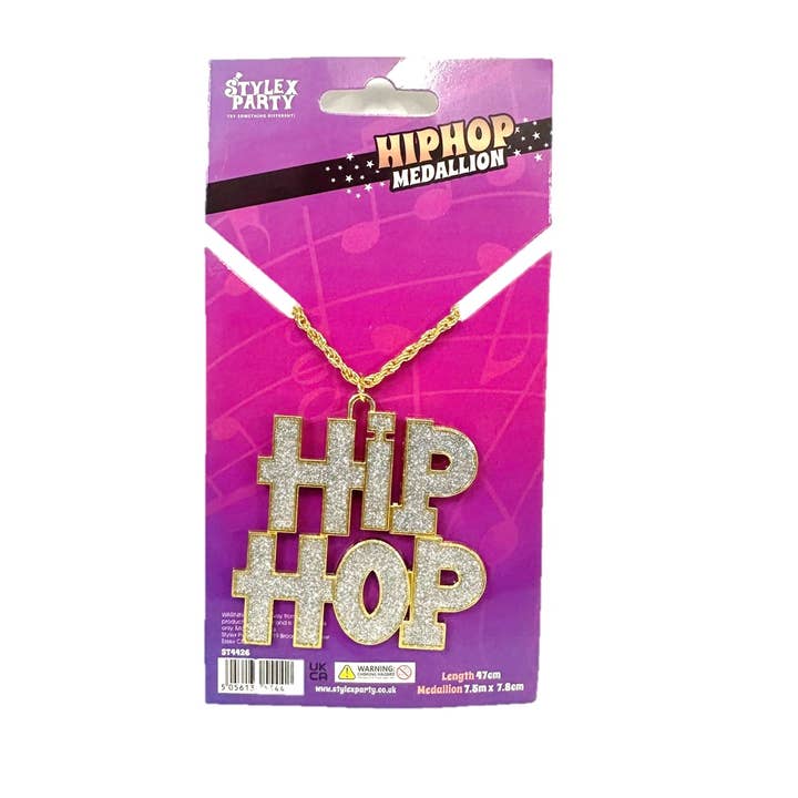 Stylex Party - Wholesale Pendant/Charm Necklace - Gold Diamond Hip Hop Necklace Fancy Dress Accessories