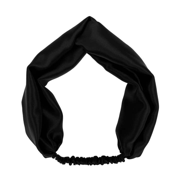 Onyx Silk Headband for wholesale by Krystell Barraza