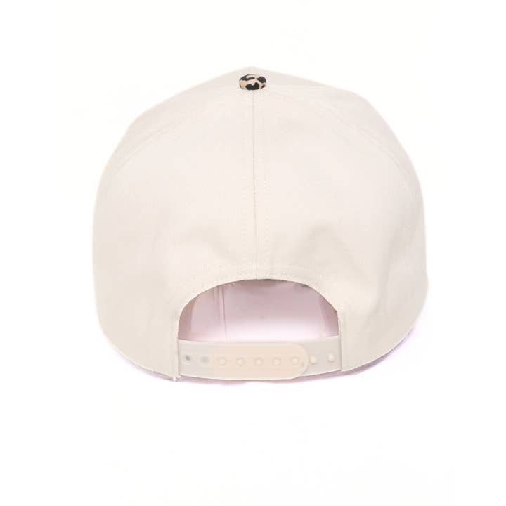 Leopard Print Brim 5-Panel Blank Cap for wholesale on Faire3